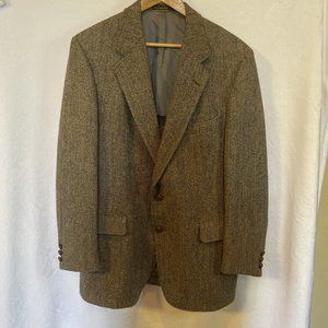 Vintage 1981 Men’s Jacket By Orbachs Size 44 Wool Light Brown/Tan/Gray-ish